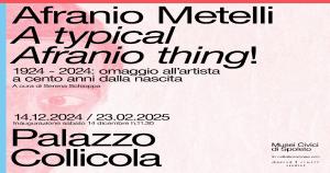  playbill Afranio Metelli - A Typical Afranio Thing! - Spoleto 